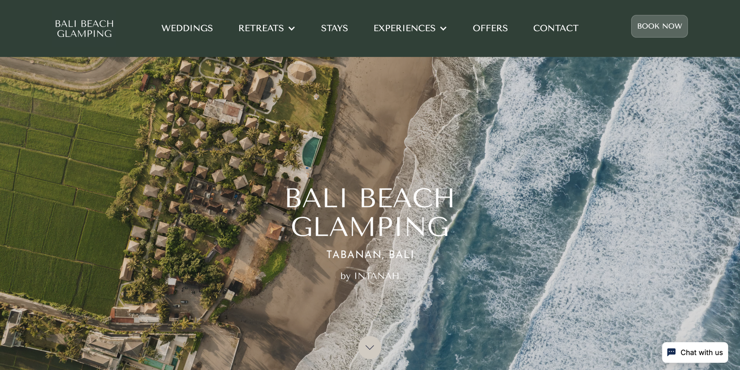 Bali Beach Glamping website designed and developed by Mr Content Asia