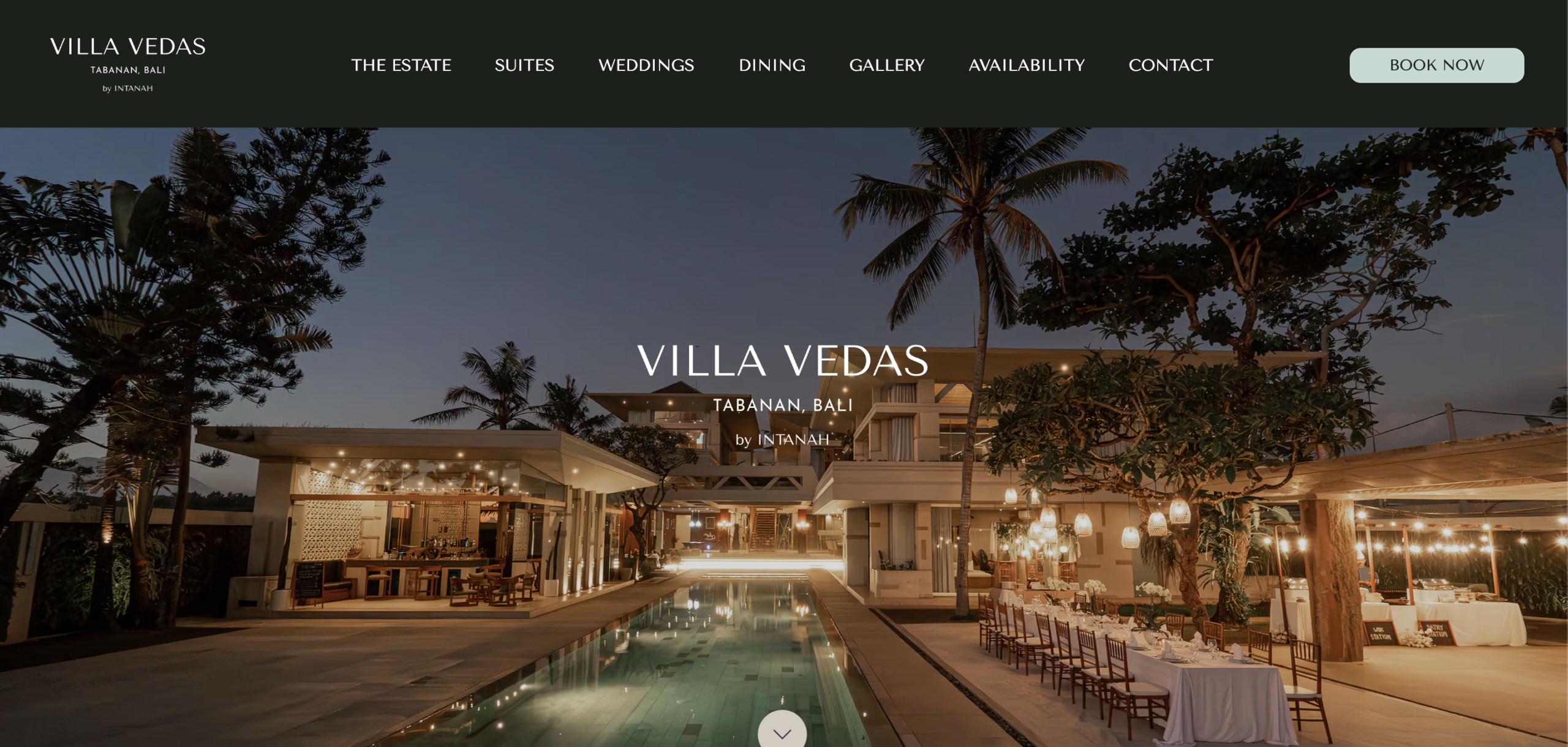 Villa Vedas website designed and developed by Mr Content Asia
